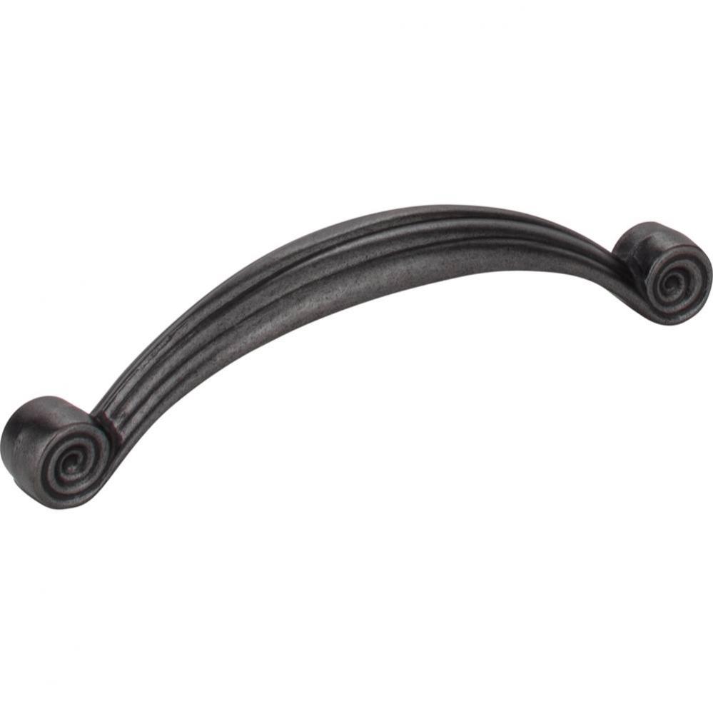 96 mm Center-to-Center Gun Metal Lille Cabinet Pull