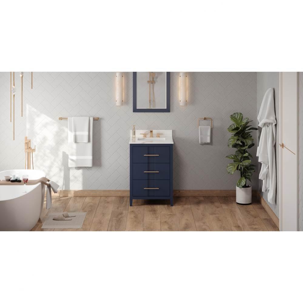 24'' Hale Blue Katara Vanity, Calacatta Vienna Quartz Vanity Top, Undermount Rectangle B