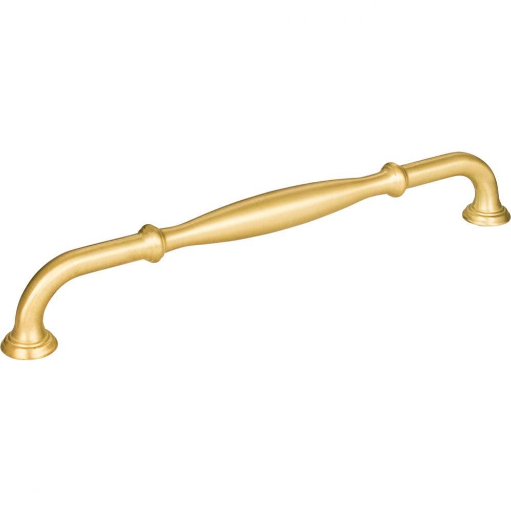 224 mm Center-to-Center Brushed Gold Tiffany Cabinet Pull