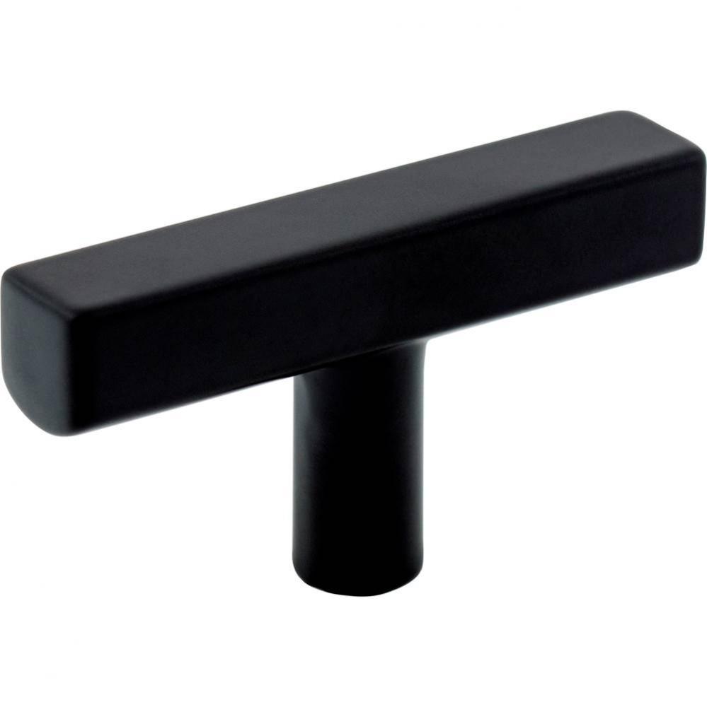 2-1/4'' Matte Black Dominique Cabinet ''T'' Knob