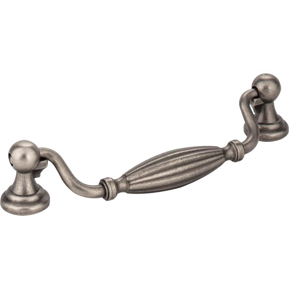 128 mm Center-to-Center Distressed Pewter Glenmore Cabinet Drop Pull