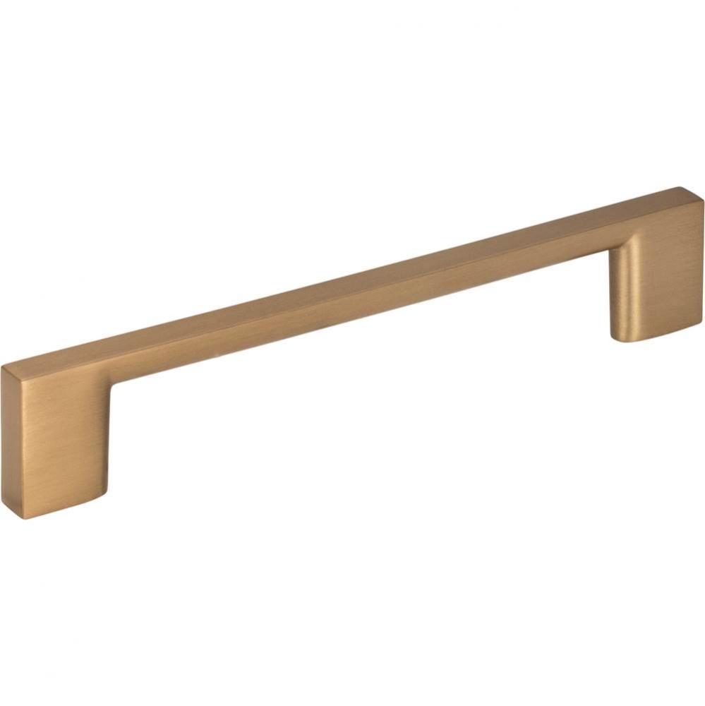 128 mm Center-to-Center Satin Bronze Square Sutton Cabinet Bar Pull