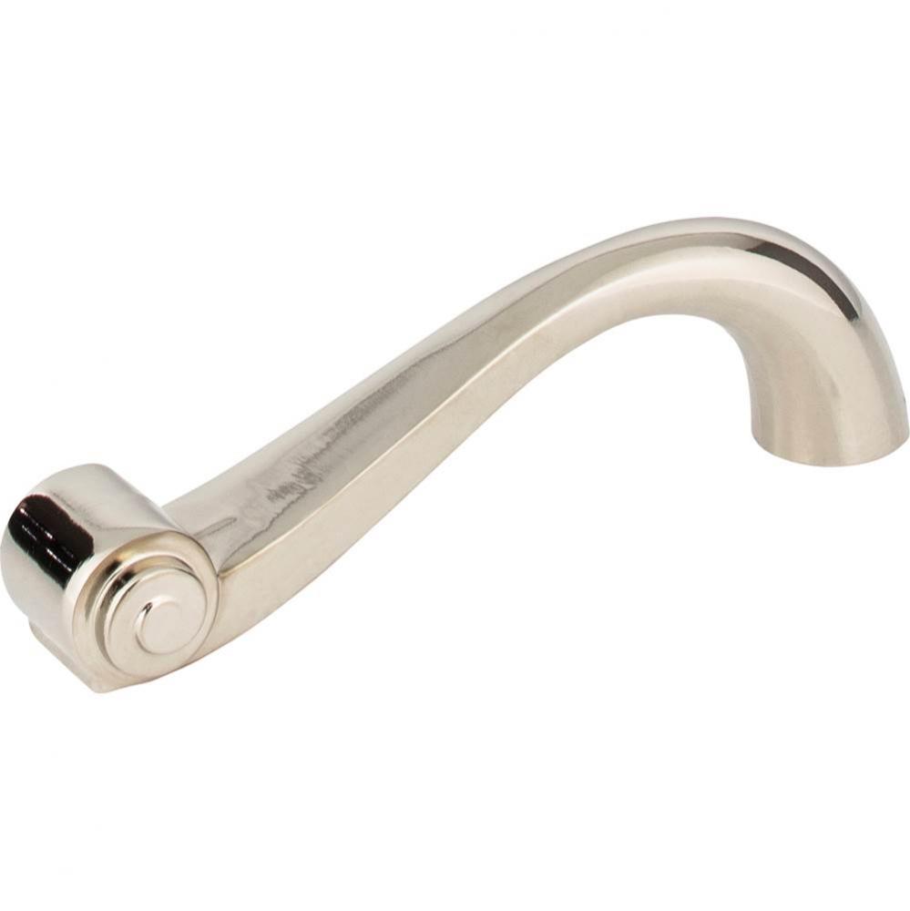 96 mm Center-to-Center Polished Nickel Duval Vertical Cabinet Pull