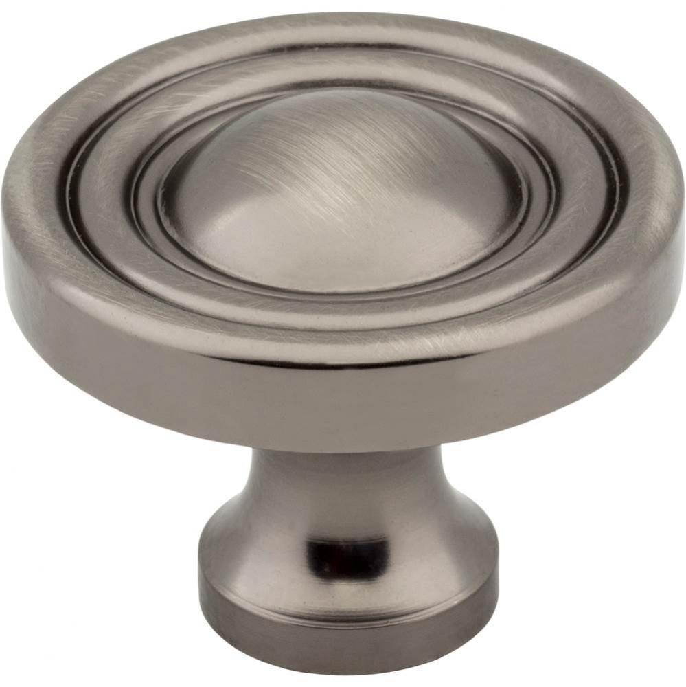 1-3/8'' Diameter Brushed Pewter Round Bella Cabinet Knob