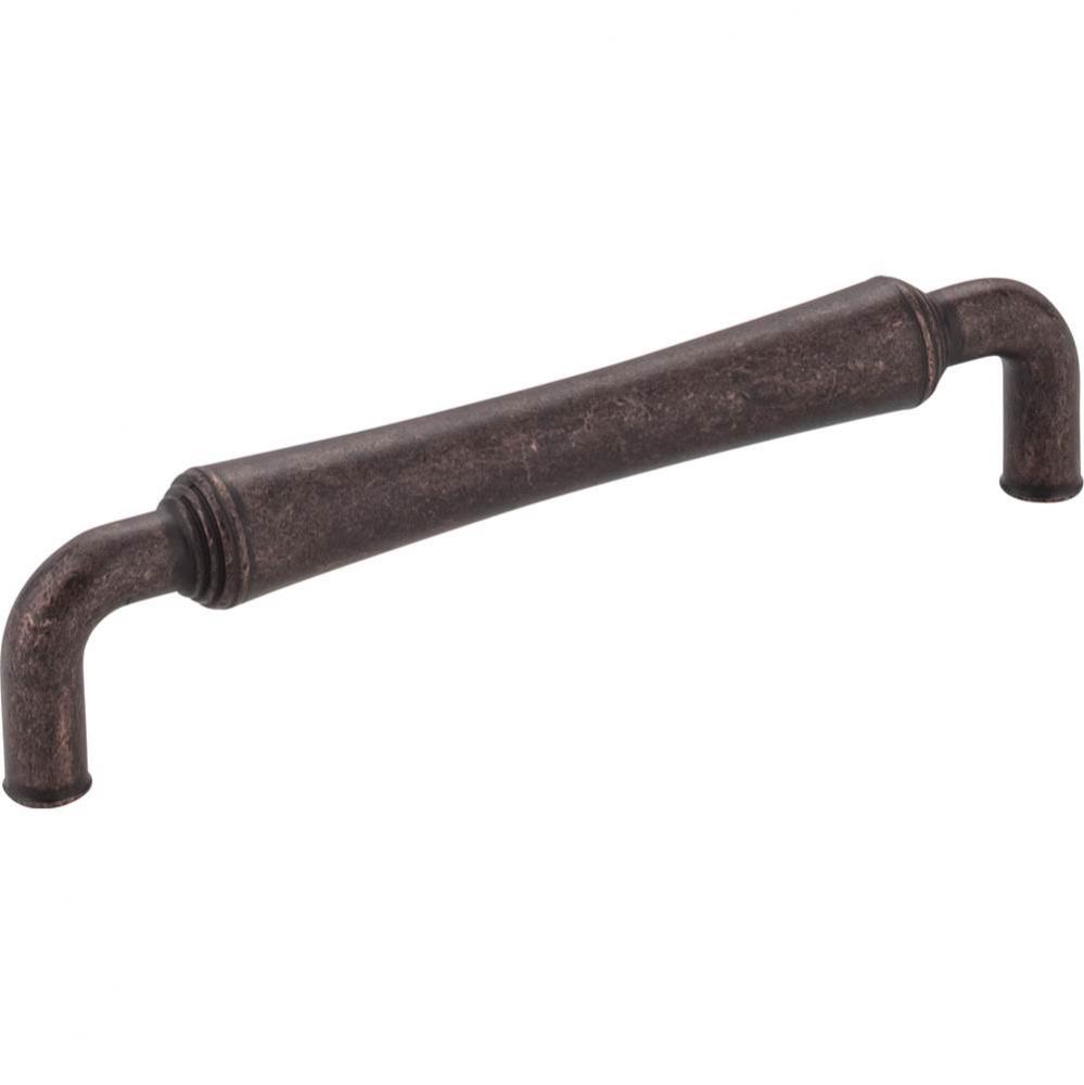 128 mm Center-to-Center Distressed Oil Rubbed Bronze Barrel Bremen 2 Cabinet Pull