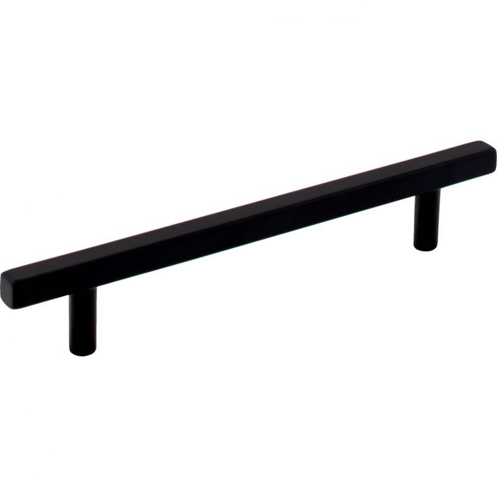 128 mm Center-to-Center Matte Black Square Dominique Cabinet Bar Pull