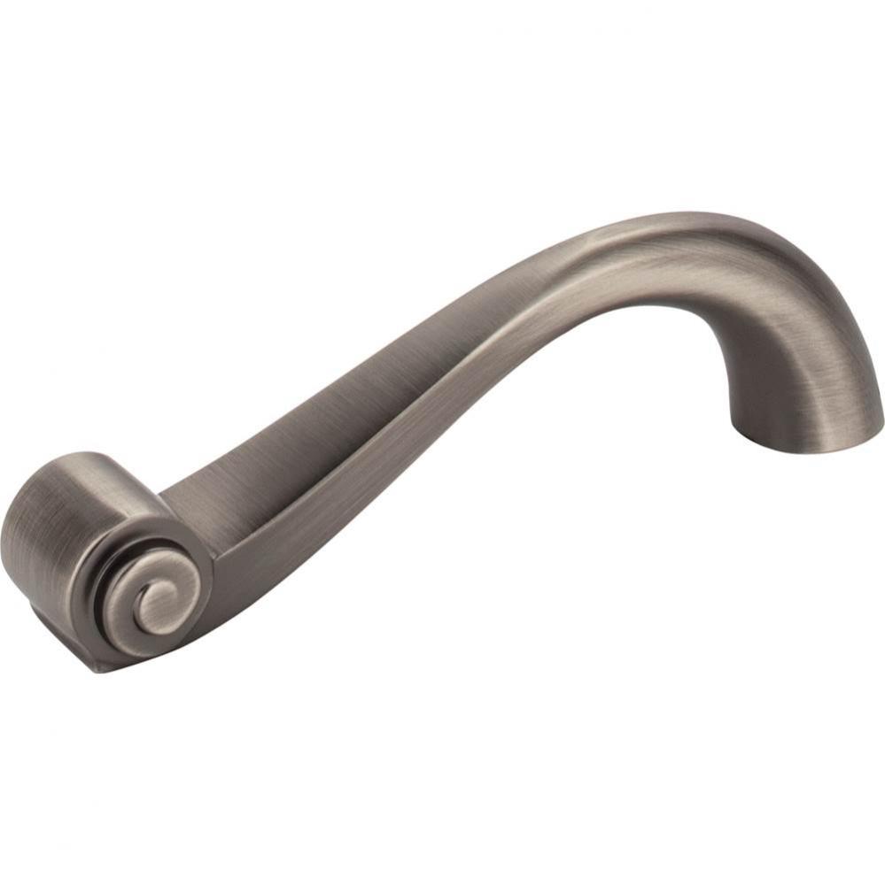 96 mm Center-to-Center Brushed Pewter Duval Vertical Cabinet Pull