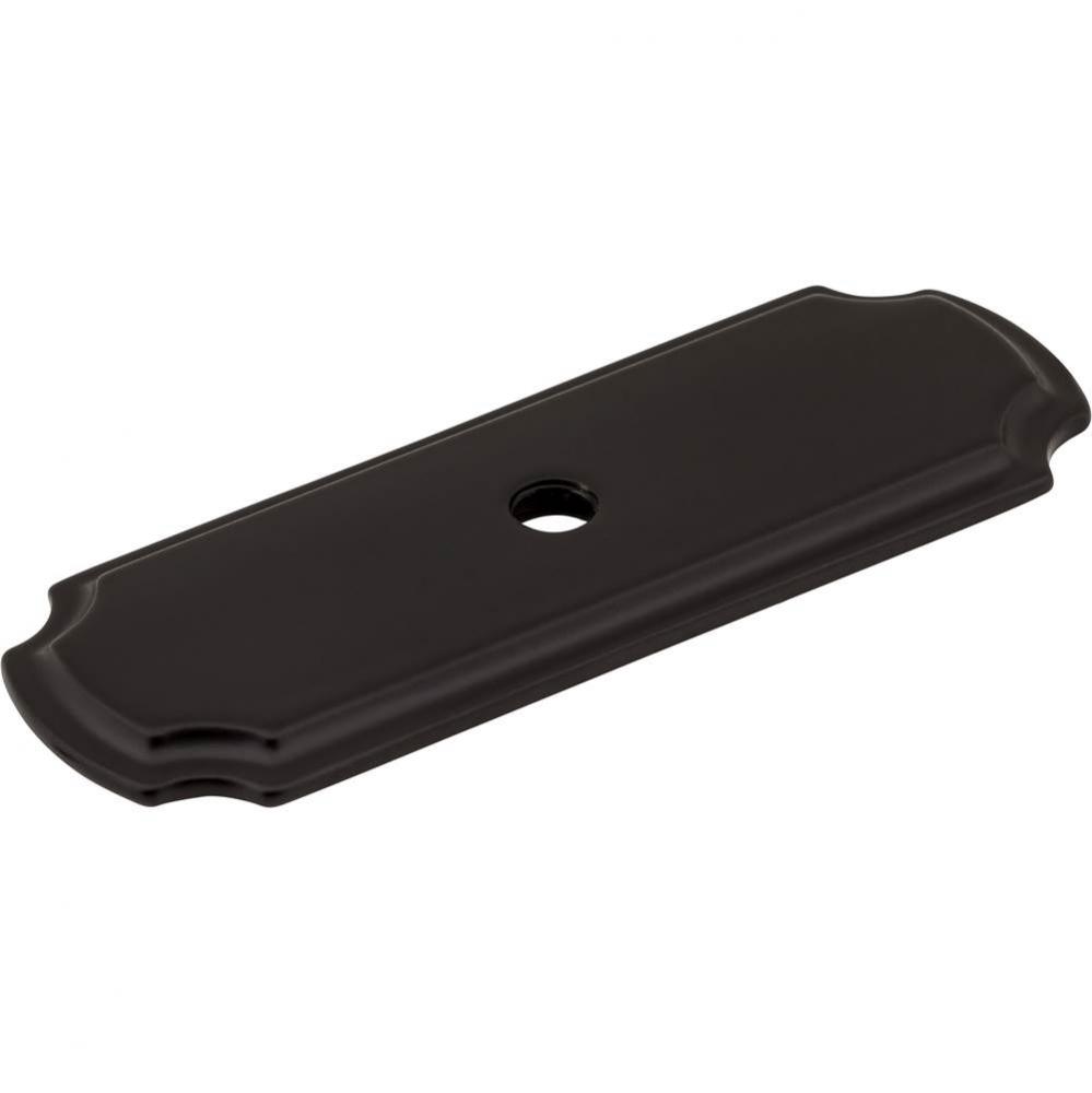 2-13/16'' Matte Black Knob Backplate