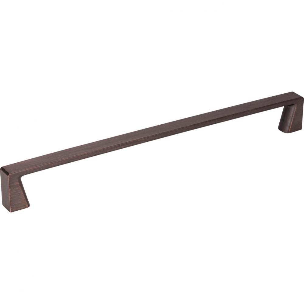 224 mm Center-to-Center Brushed Oil Rubbed Bronze Square Boswell Cabinet Pull