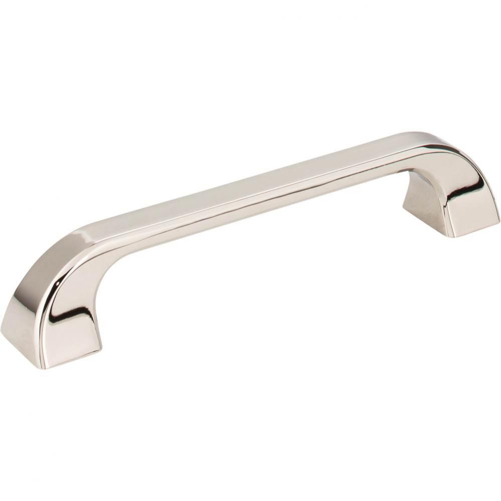 128 mm Center-to-Center Polished Nickel Square Marlo Cabinet Pull