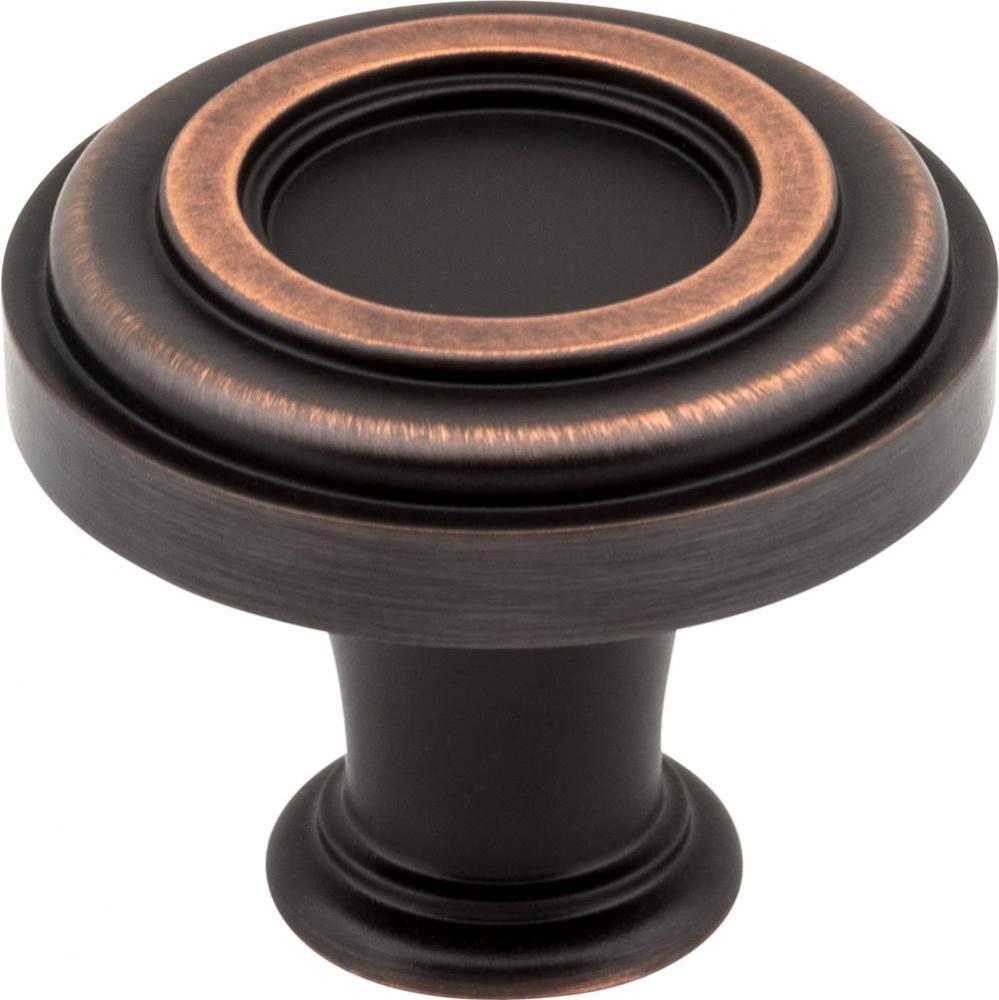 1-3/8'' Diameter Brushed Oil Rubbed Bronze Ring Lafayette Cabinet Knob