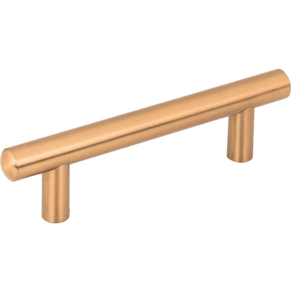 96 mm Center-to-Center Satin Bronze Key West Cabinet Bar Pull