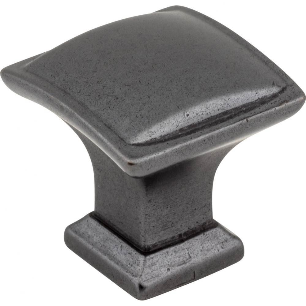 1-1/4'' Overall Length Gun Metal Square Annadale Cabinet Knob