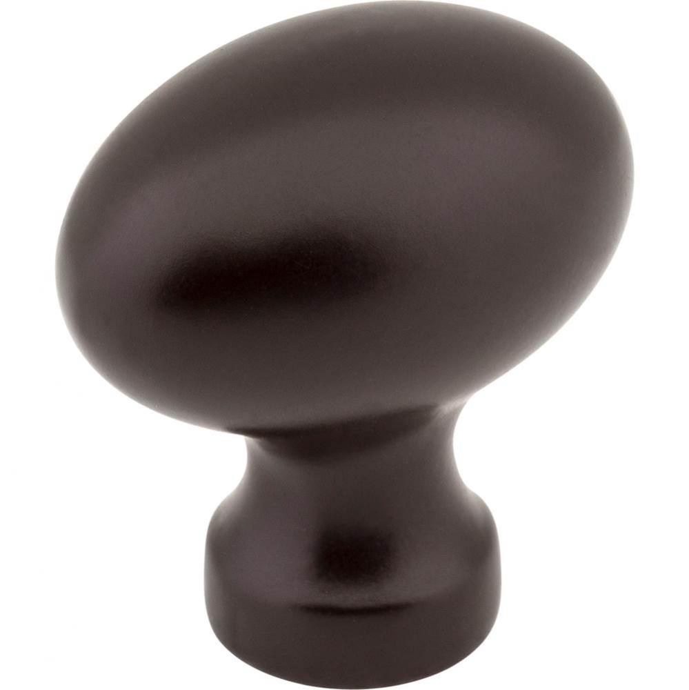 1-3/16'' Overall Length Dark Bronze Football Bordeaux Cabinet Knob