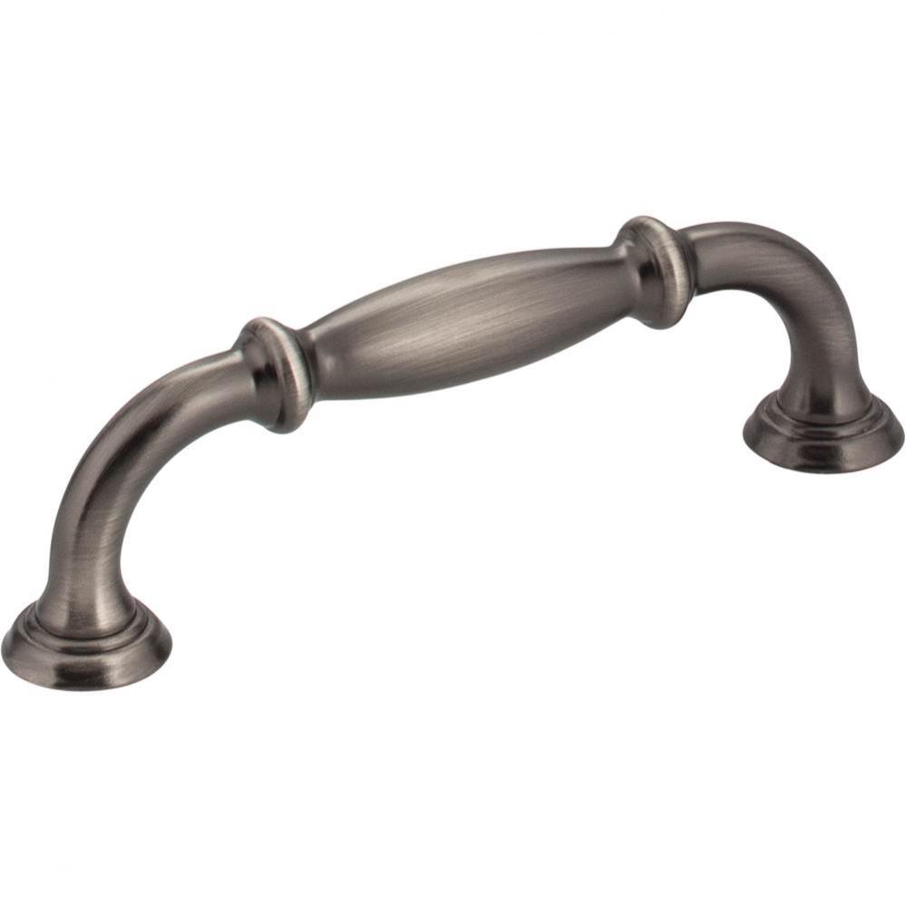 96 mm Center-to-Center Brushed Pewter Tiffany Cabinet Pull