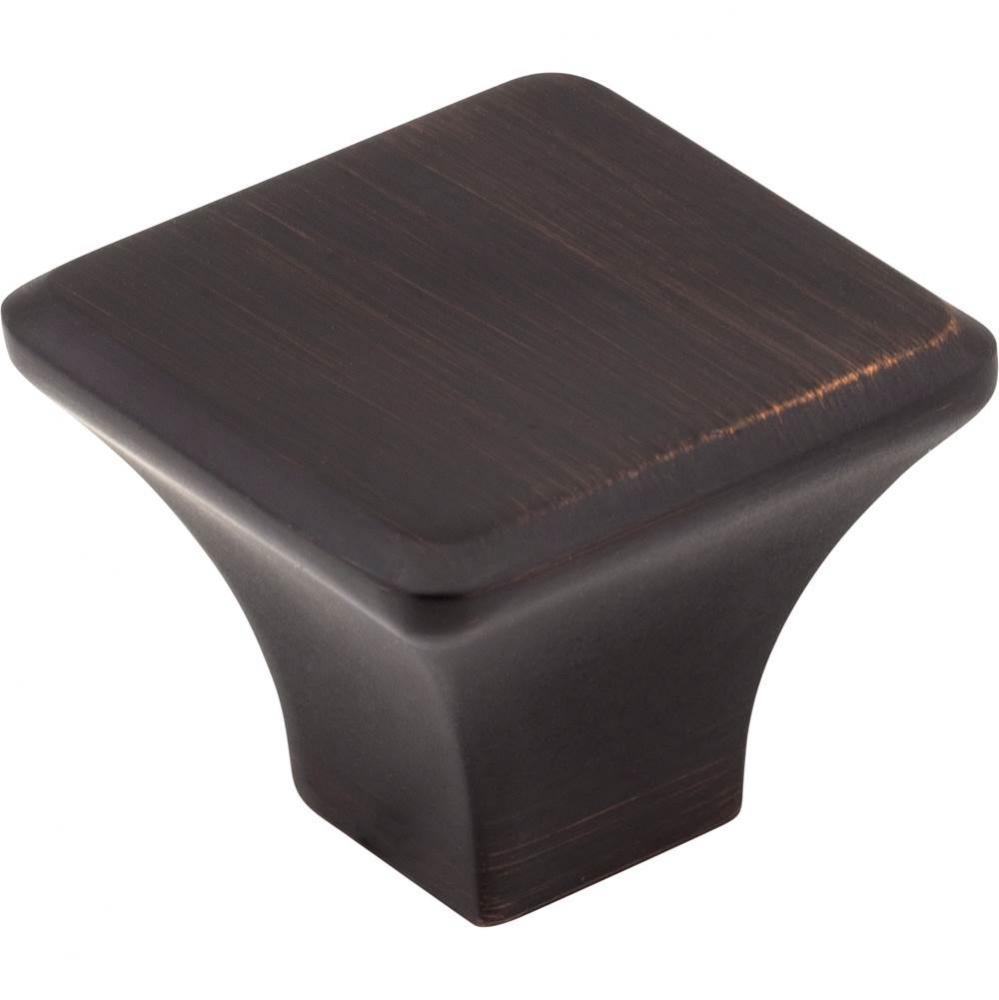 1-1/4'' Overall Length Brushed Oil Rubbed Bronze Square Marlo Cabinet Knob