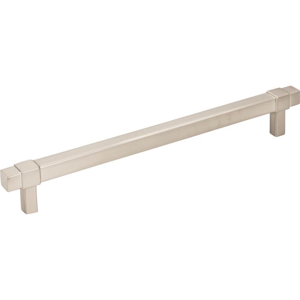 192 mm Center-to-Center Satin Nickel Square Zane Cabinet Pull