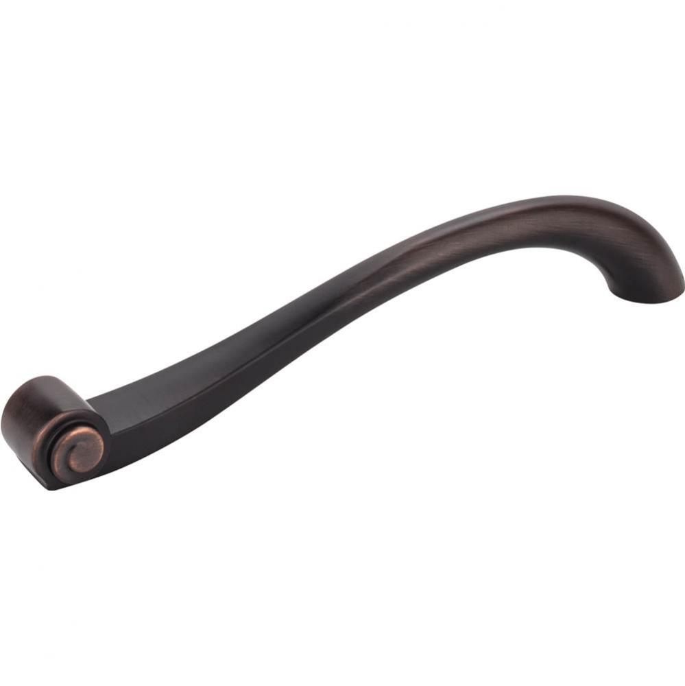 160 mm Center-to-Center Brushed Oil Rubbed Bronze Duval Vertical Cabinet Pull