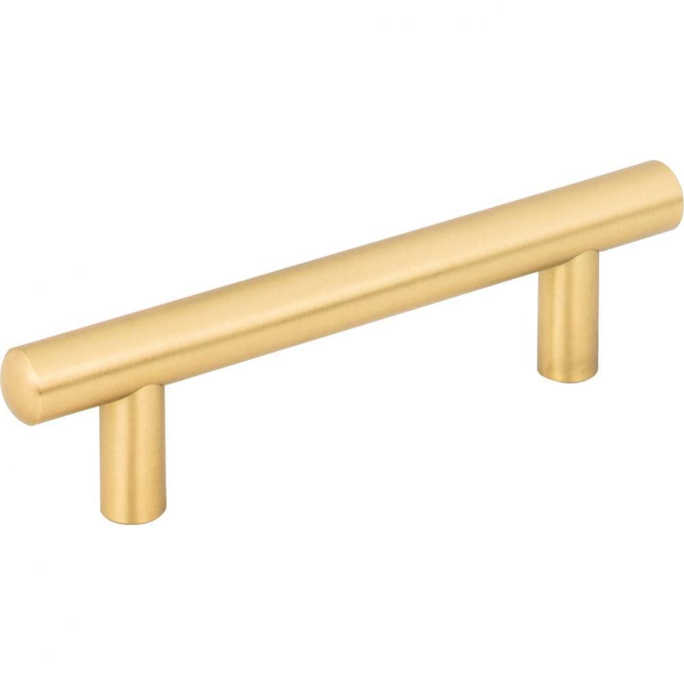 96 mm Center-to-Center Brushed Gold Key West Cabinet Bar Pull