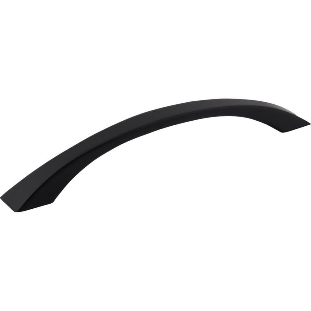 160 mm Center-to-Center Matte Black Flared Philip Cabinet Pull