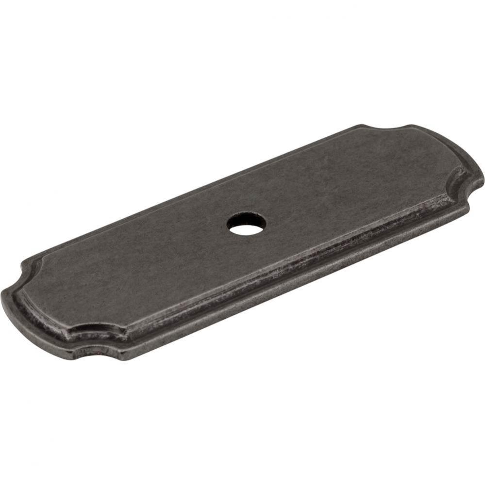 2-13/16'' Gun Metal Knob Backplate