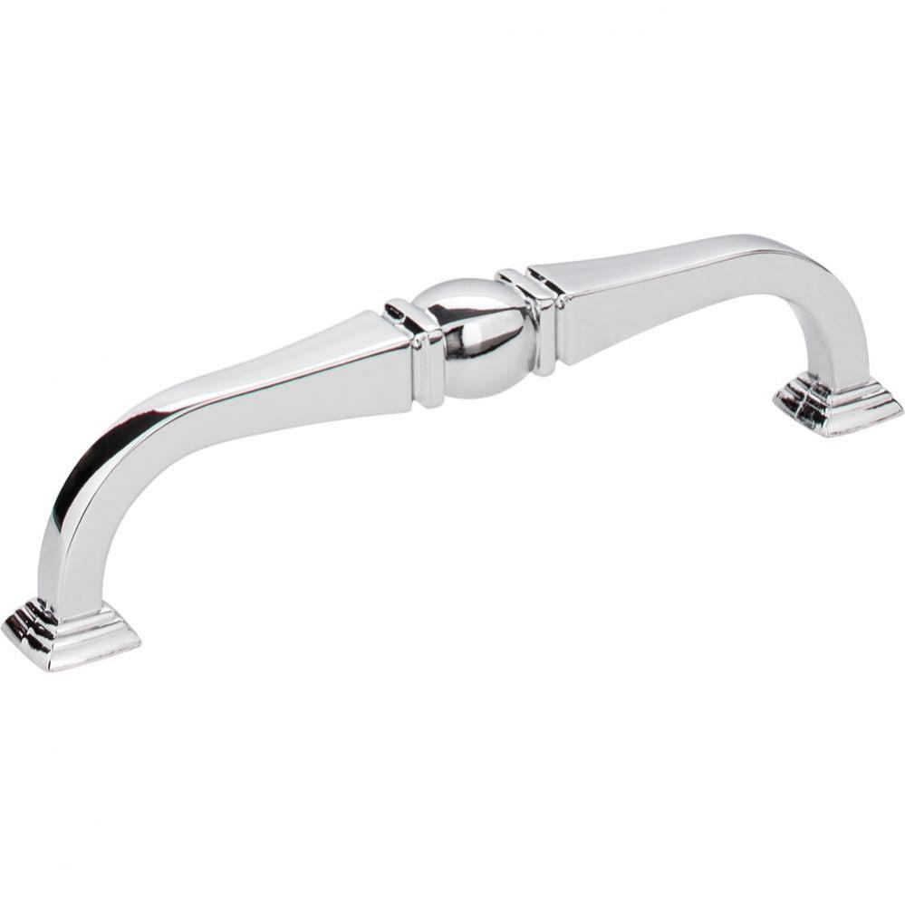 128 mm Center-to-Center Polished Chrome Katharine Cabinet Pull