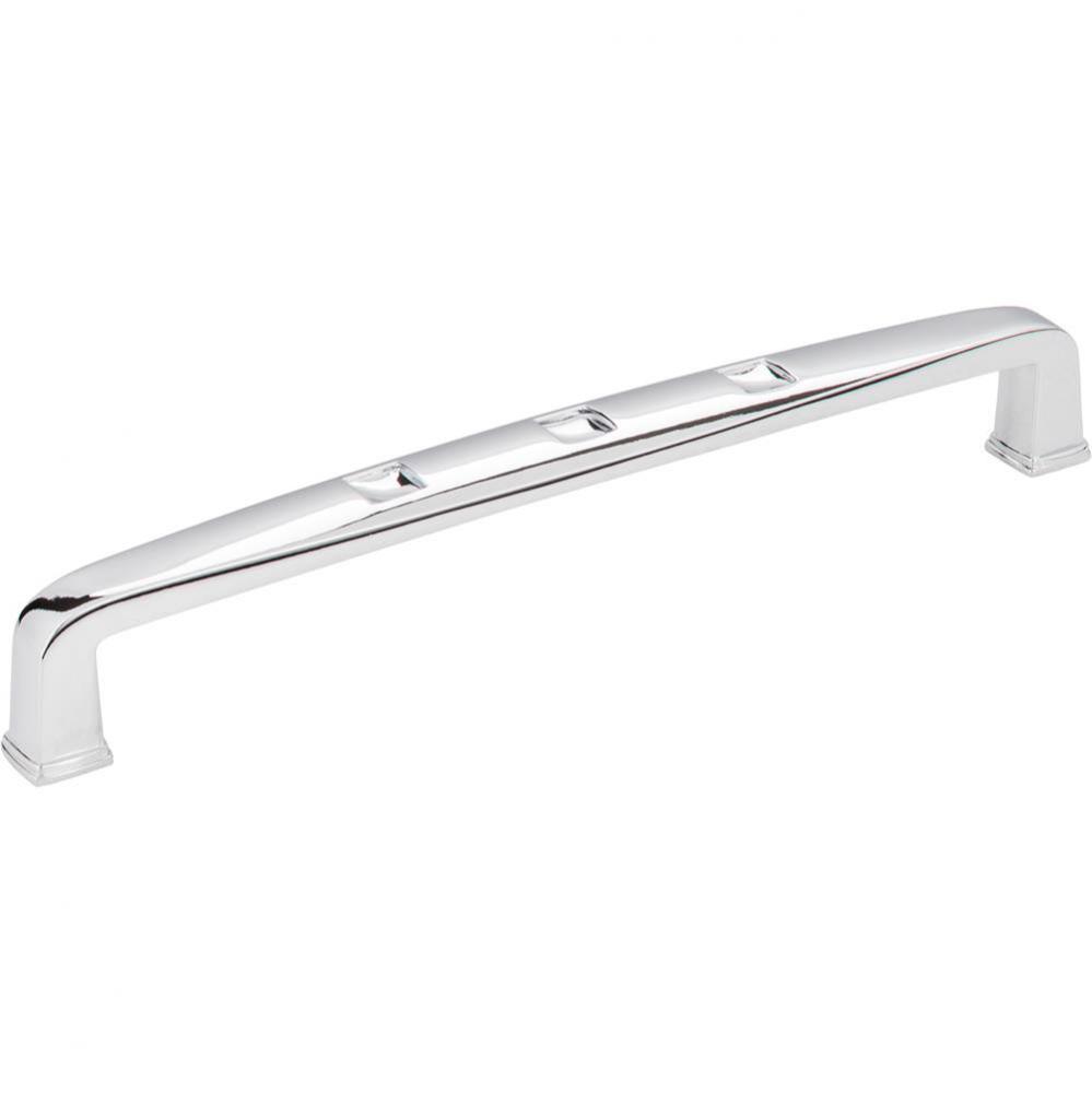 160 mm Center-to-Center Polished Chrome Square Modena Cabinet Pull