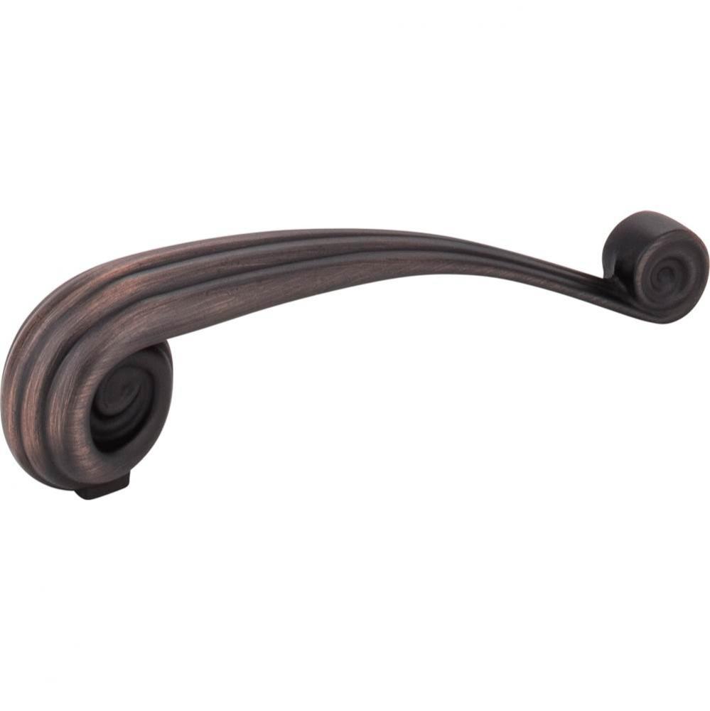 96 mm Center-to-Center Brushed Oil Rubbed Bronze Lille Vertival Cabinet Pull