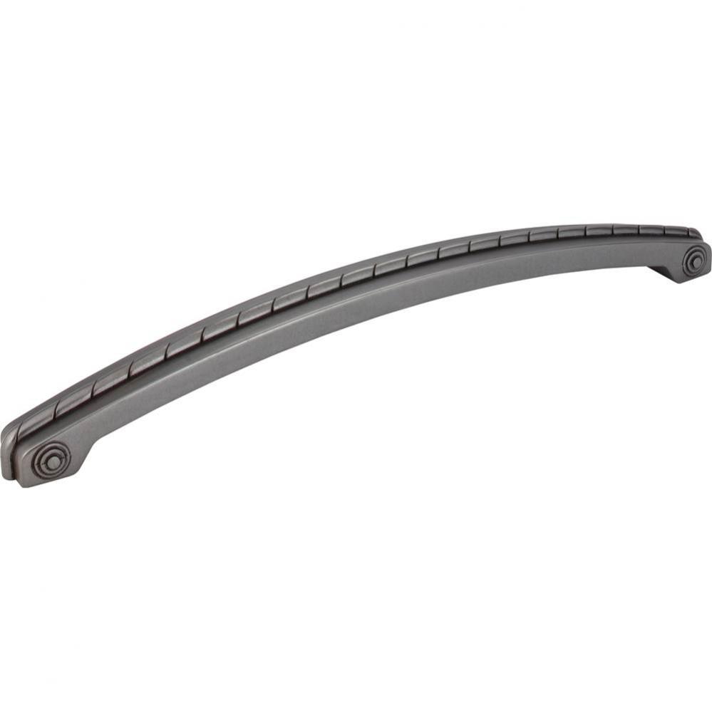 12'' Center-to-Center Gun Metal Rope Rhodes Appliance Handle