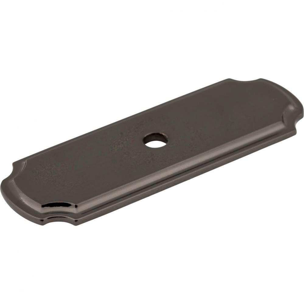 2-13/16'' Satin Black Nickel Knob Backplate