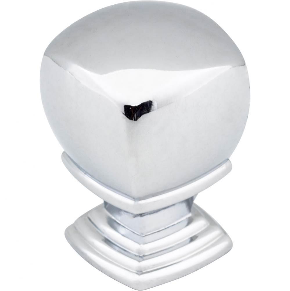 1'' Overall Length  Polished Chrome Katharine Cabinet Knob