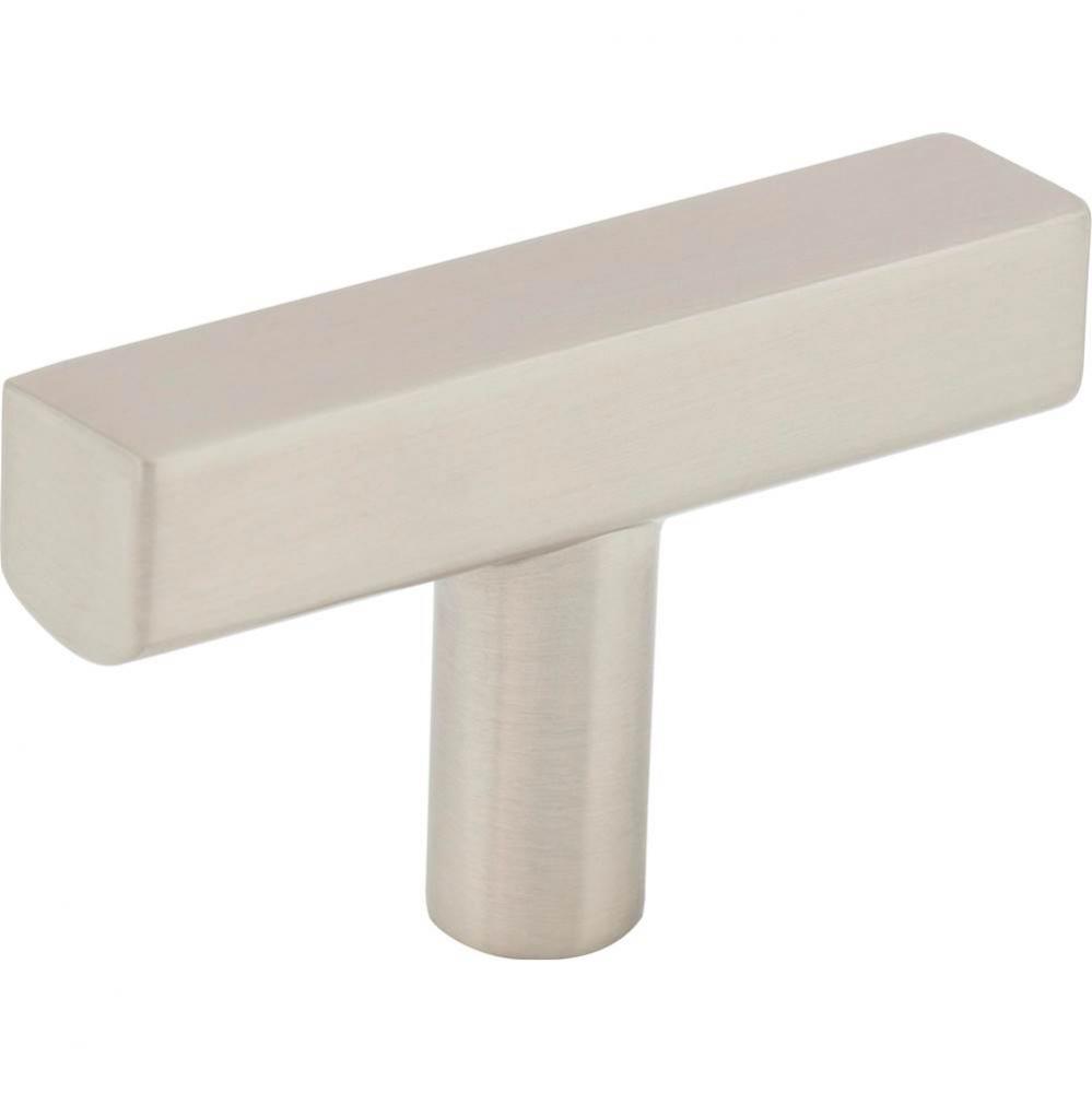 2'' Satin Nickel Dominique Cabinet ''T'' Knob