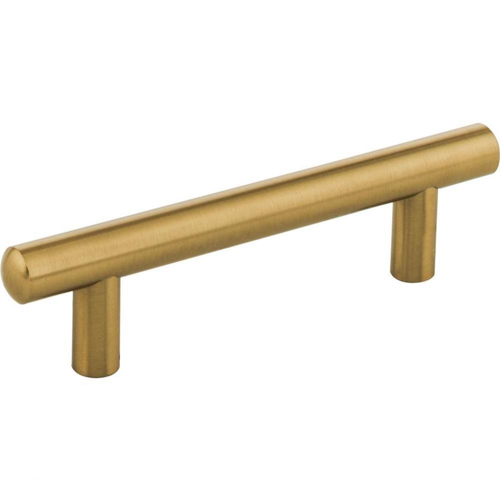 96 mm Center-to-Center Satin Bronze Key West Cabinet Bar Pull