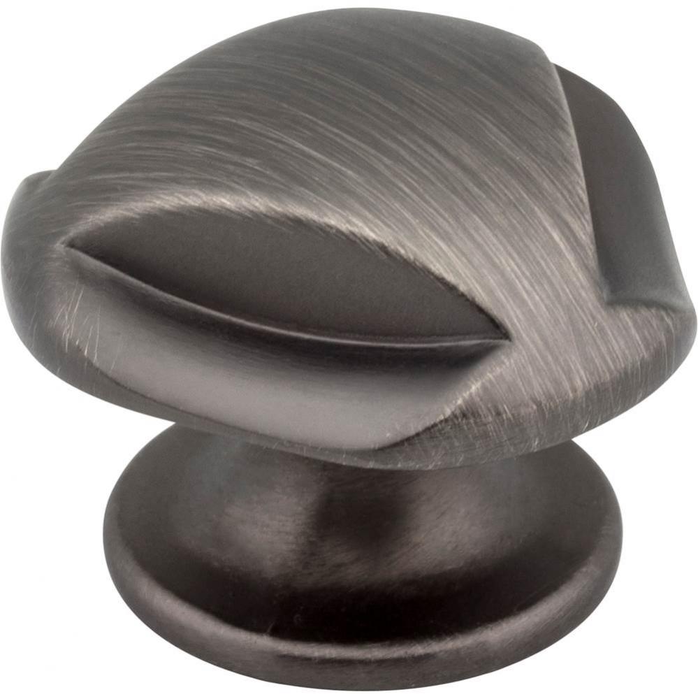 1-5/16'' Overall Length Brushed Pewter Chesapeake Cabinet Knob