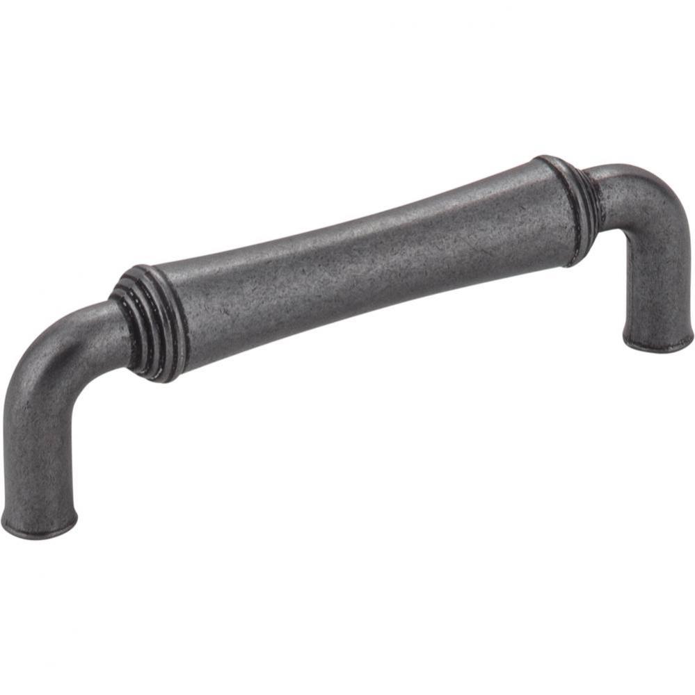 96 mm Center-to-Center Gun Metal Barrel Bremen 2 Cabinet Pull