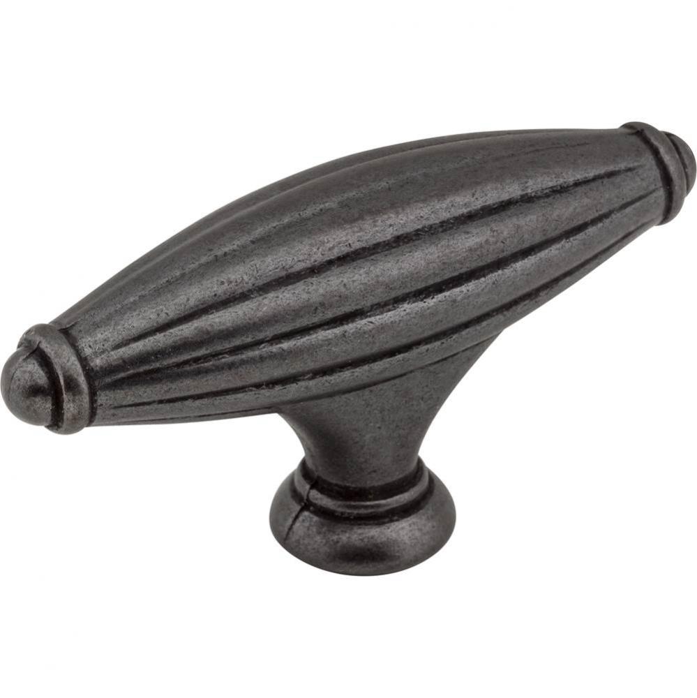 2-15/16'' Gun Metal Glenmore Cabinet ''T'' Knob