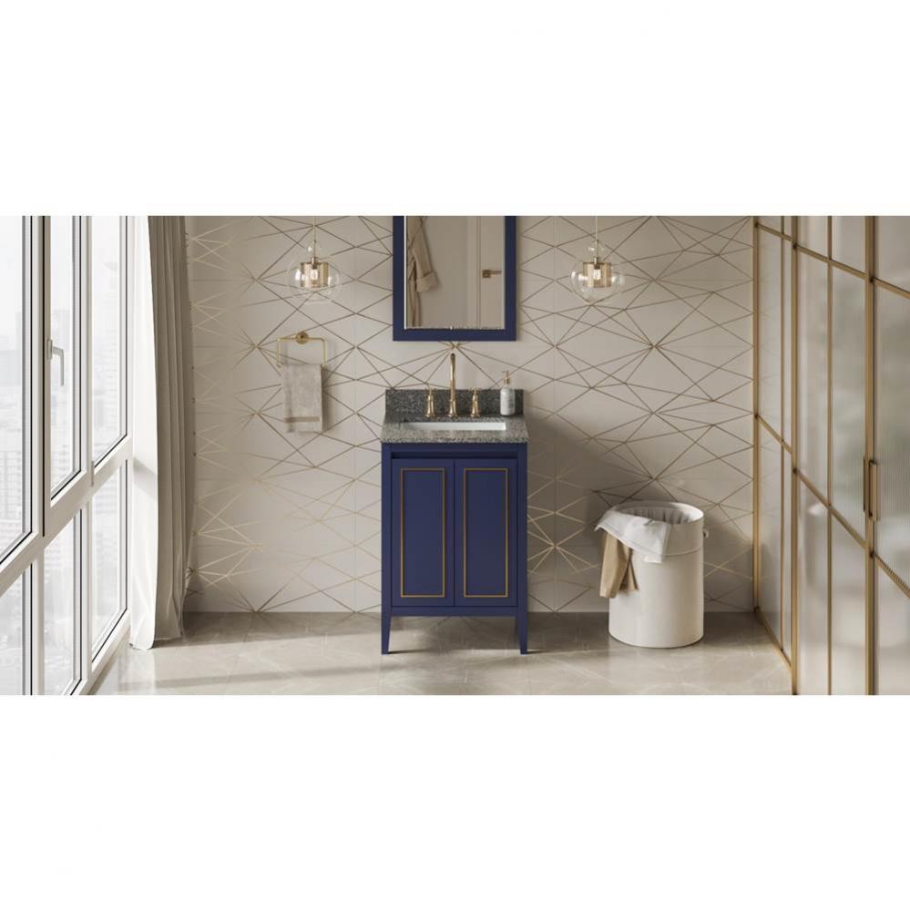 24'' Hale Blue Percival Vanity, Boulder Cultured Marble Vanity Top, Undermount Rectangle
