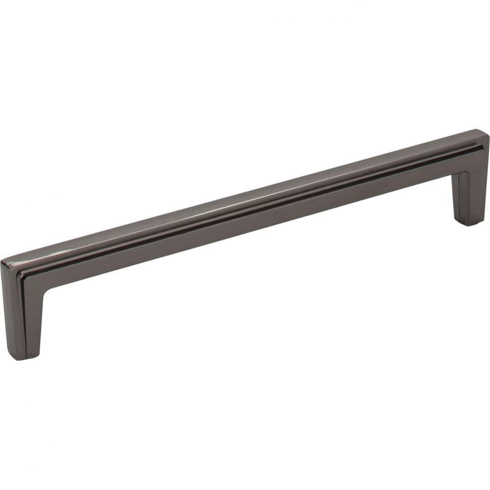 160 mm Center-to-Center Black Nickel Lexa Cabinet Pull