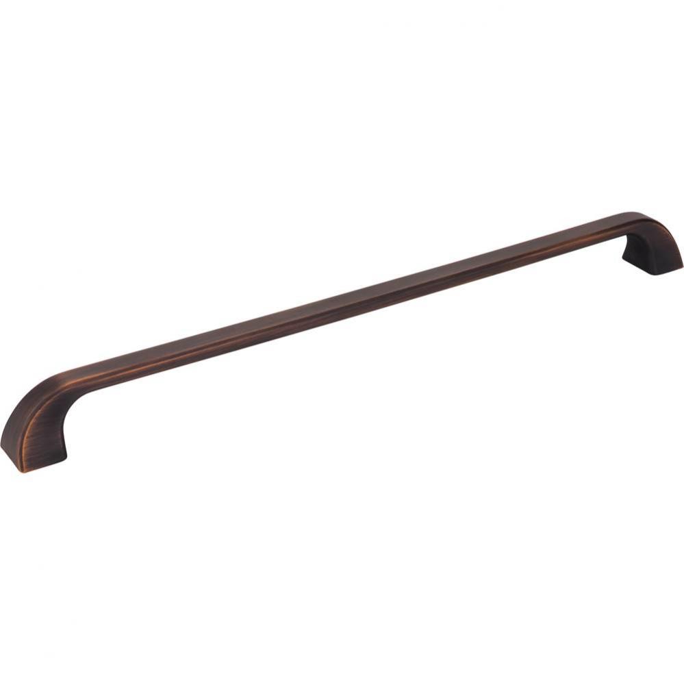 305 mm Center-to-Center Brushed Oil Rubbed Bronze Square Marlo Cabinet Pull