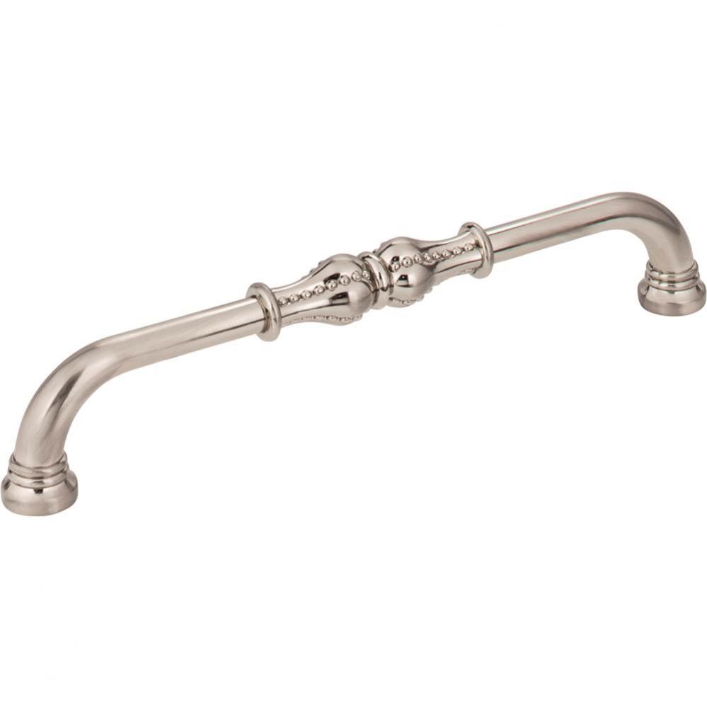 160 mm Center-to-Center Satin Nickel Beaded Prestige Cabinet Pull