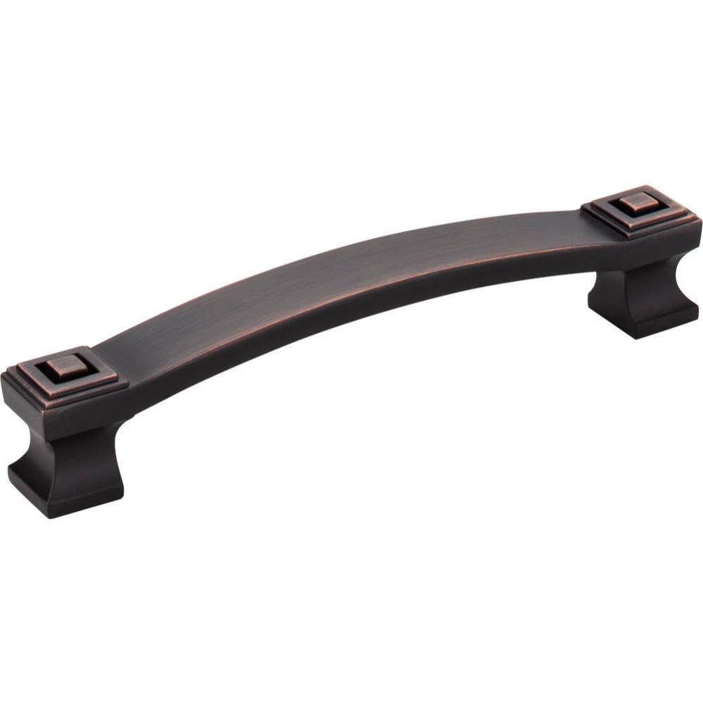 128 mm Center-to-Center Brushed Oil Rubbed Bronze Square Delmar Cabinet Pull