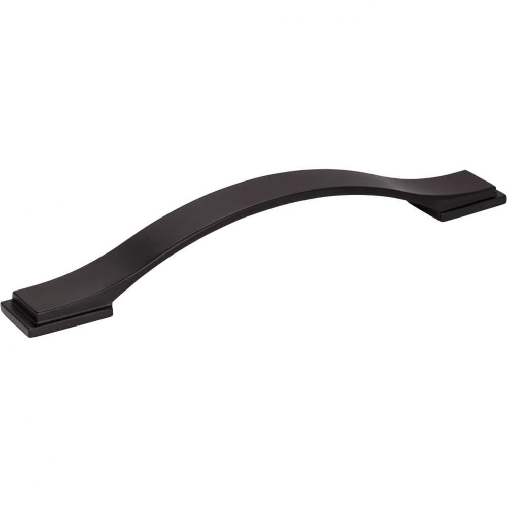 160 mm Center-to-Center Matte Black Strap Mirada Cabinet Pull