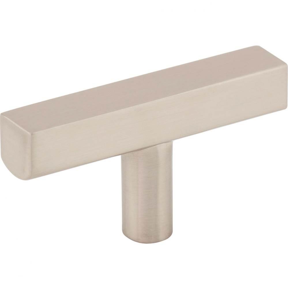 2-1/4'' Satin Nickel Dominique Cabinet ''T'' Knob