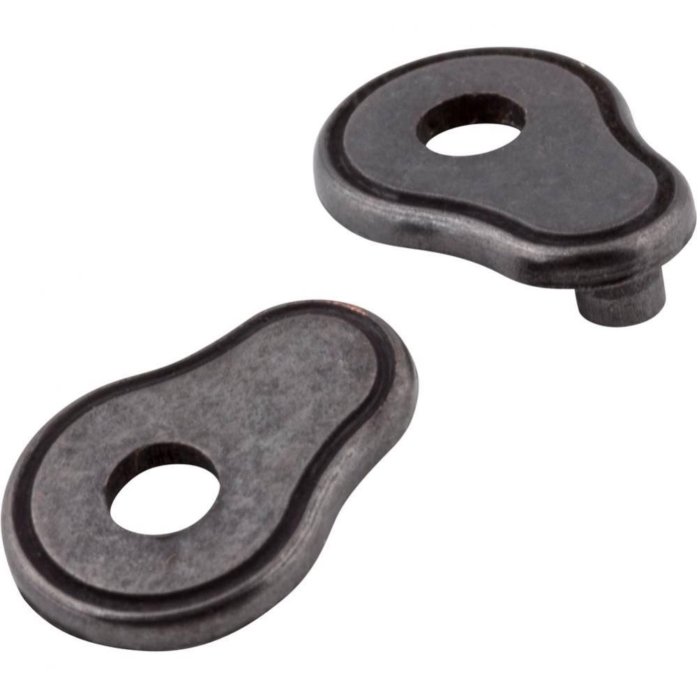 Distressed Oil Rubbed Bronze Pull Escutcheons