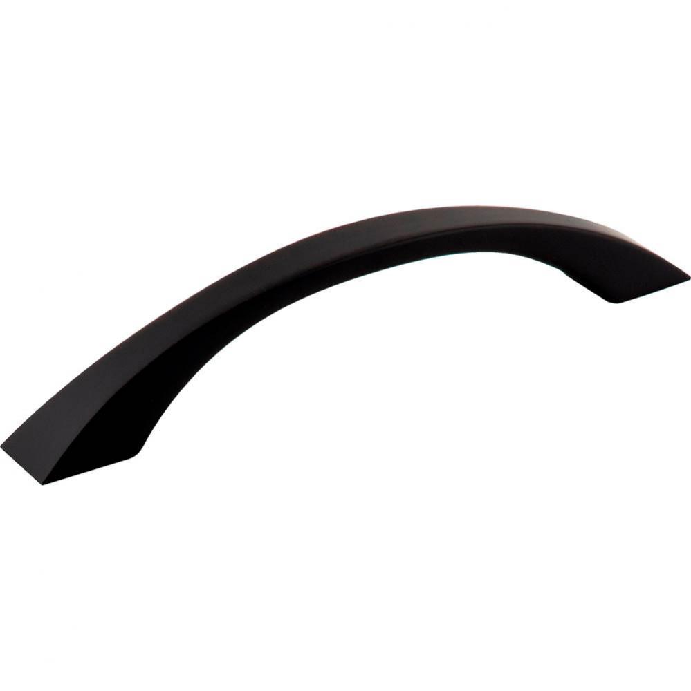 128 mm Center-to-Center Matte Black Flared Philip Cabinet Pull