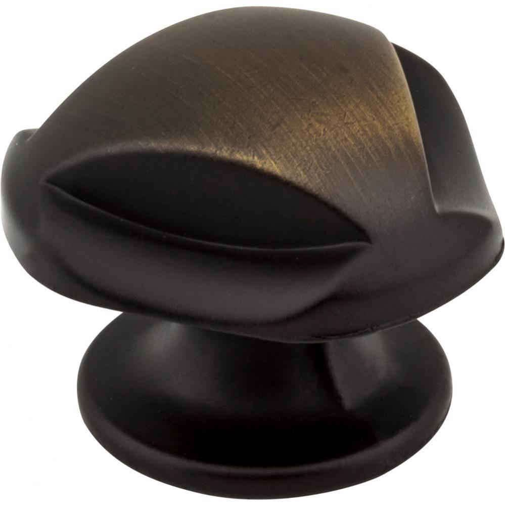 1-5/16'' Overall Length Antique Brushed Satin Brass Chesapeake Cabinet Knob