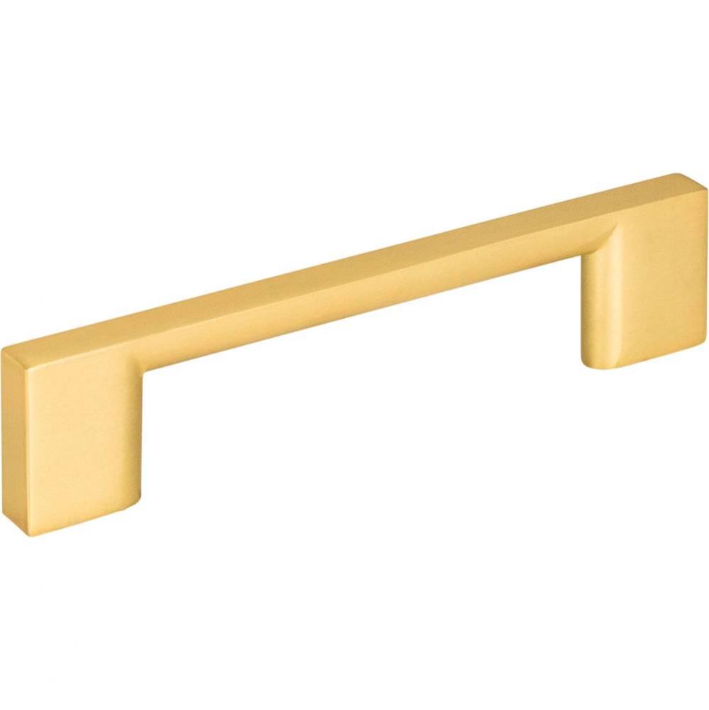 96 mm Center-to-Center Brushed Gold Square Sutton Cabinet Bar Pull