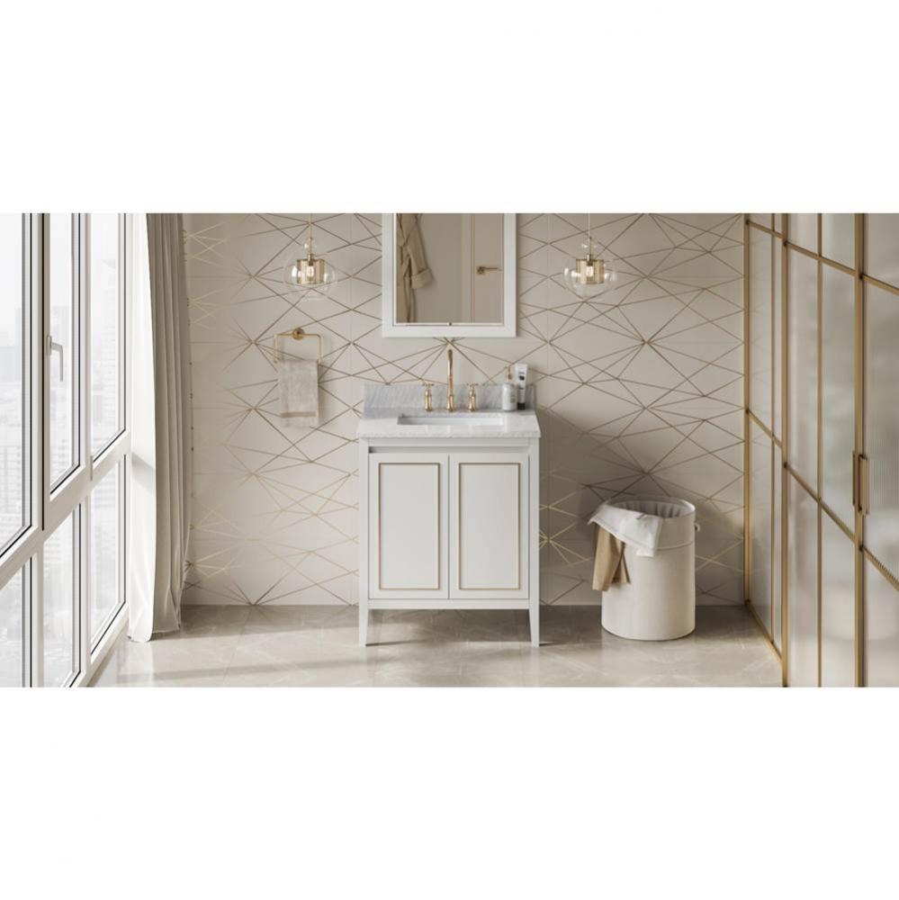 30'' White Percival Vanity