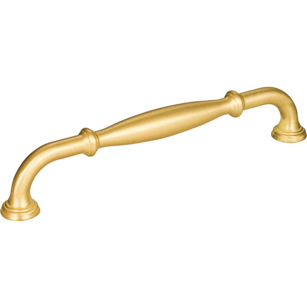 160 mm Center-to-Center Brushed Gold Tiffany Cabinet Pull