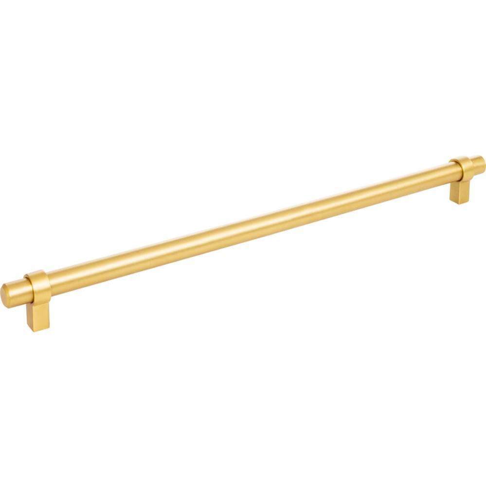 319 mm Center-to-Center Brushed Gold Key Grande Cabinet Bar Pull